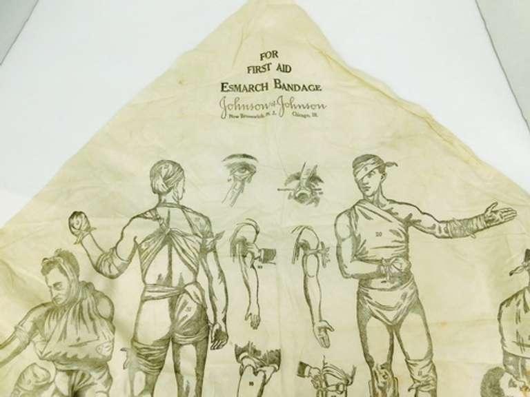 WW 1 Graphic Linen Esmarch Bandage, Johnson & Johnson