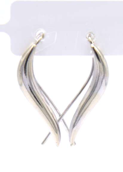 Beautiful White Gold Earrings Climbers