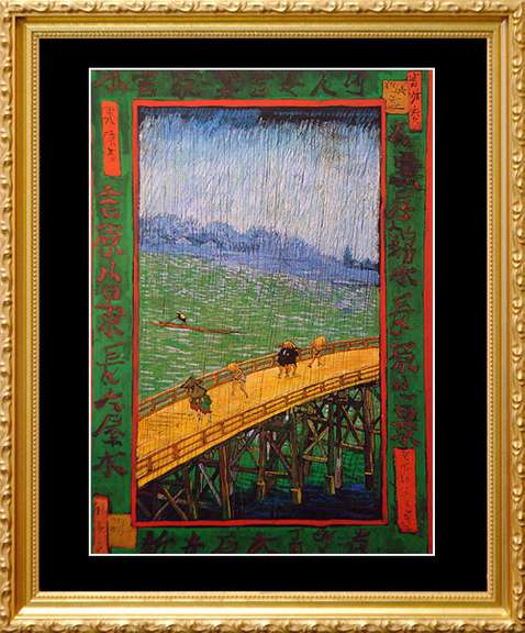 Vincent Van Gogh, Japonaiserie: Bridge in the Rain