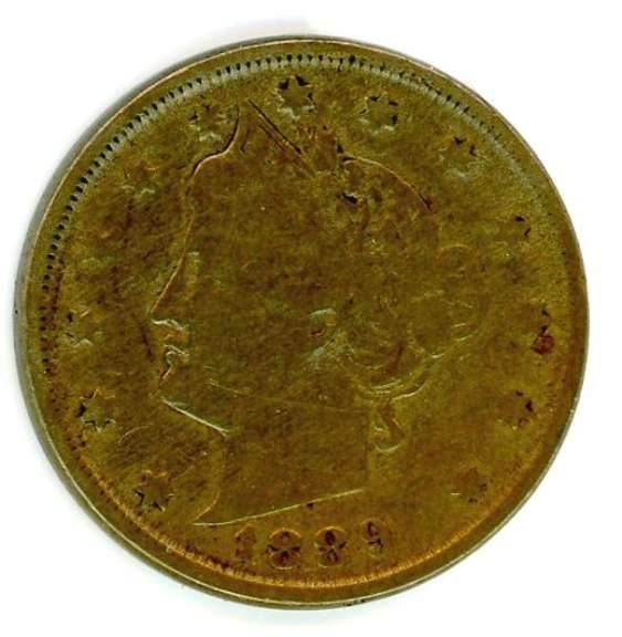 1889 Liberty 'V' Nickel