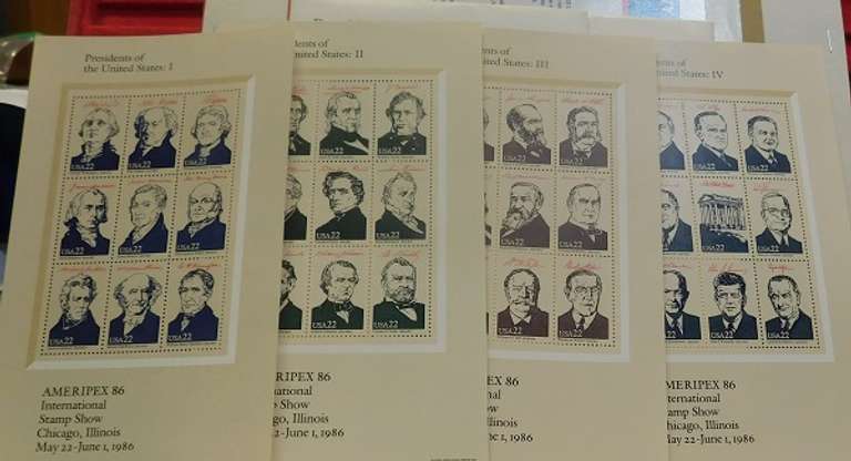 Stamps: 2 sets, Ameriplex 86, $15.84