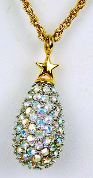 Joan Rivers Dazzling Crystal Egg Necklace
