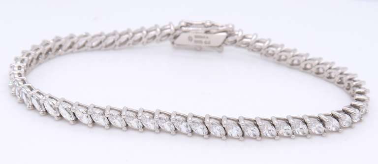 925 Sterling Silver Cubic Zirconia Tennis Bracelet