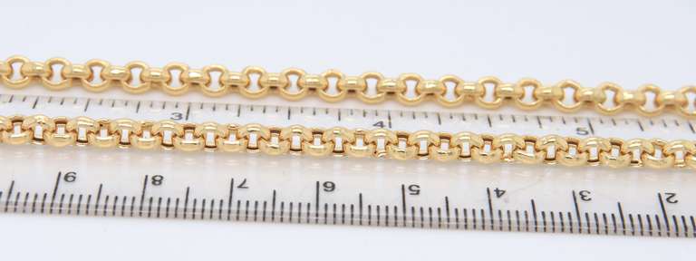 Chic 18kt Yellow Gold Fancy Link Chain Necklace