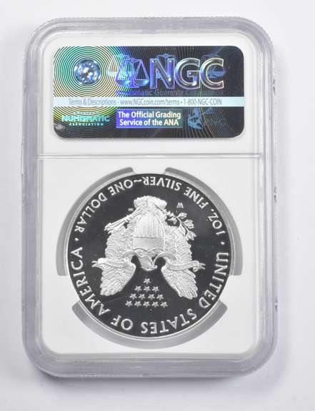 PF70 UCAM 2016-W American Silver Eagle Let. Edge Anniv Signed Moy NGC