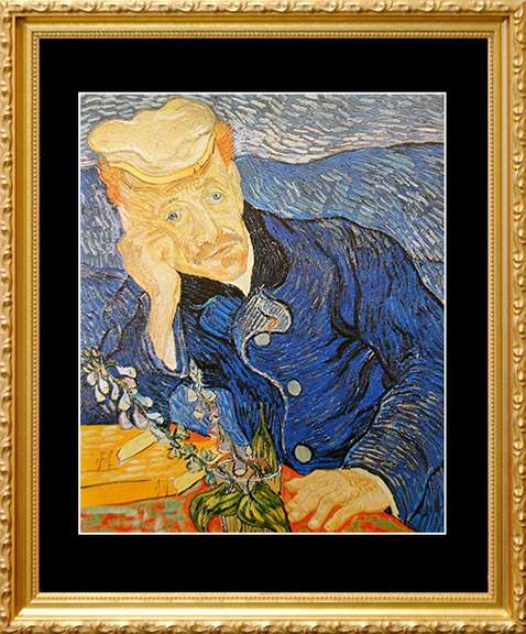 Vintage Vincent Van Gogh, Portrait of Dr. Gachet