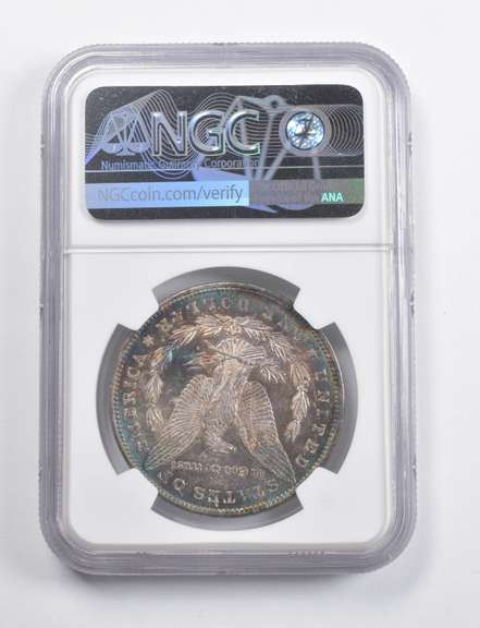 MS61 1879 Morgan Silver Dollar NGC - Awesome Color