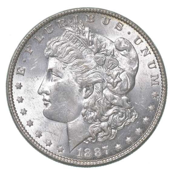 1887 Morgan Silver Dollar Toned Great Color!