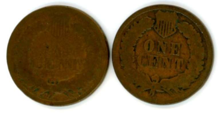 1883 and 1894 Indian Head Cents