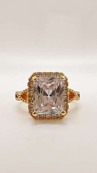 22kt Gold Plated Gemstone Cocktail Ring
