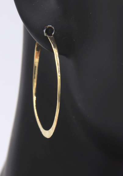 Beautiful Yellow Gold Hoop Earrings