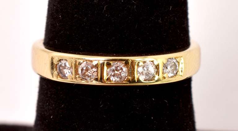 Fantastic Diamond Band Ring in 18K Yellow Gold