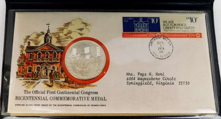 First Continental Congress Silver Proof Medal