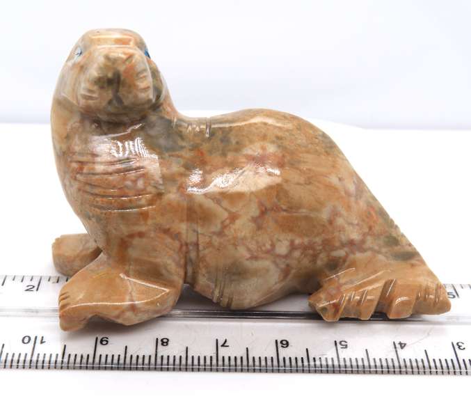 Hand Carved Jasper Stone Seal