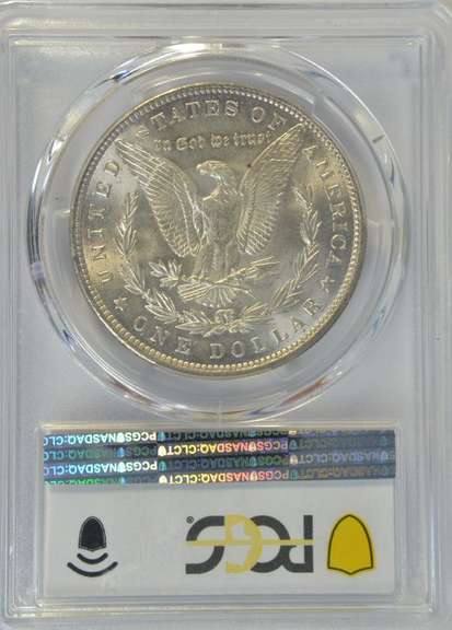 Super Near Gem BU 1889 Morgan Silver Dollar. PCGS MS64