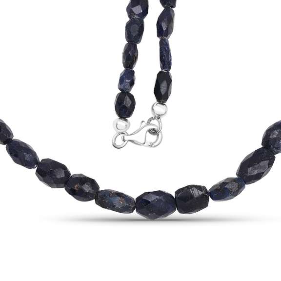 Rhodium Plated 6.89ctw Black Sapphire Bracelet