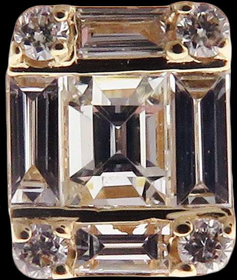 Regal 18k Yellow Gold Diamond Earrings