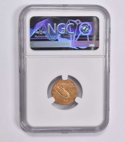 MS61 1915 $2.50 Indian Head Gold Quarter Eagle NGC