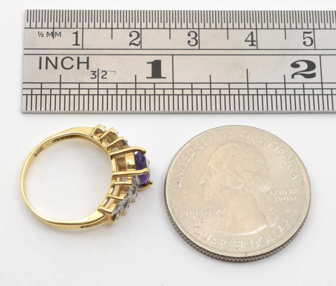 Sweet Amethyst * Diamond Ring