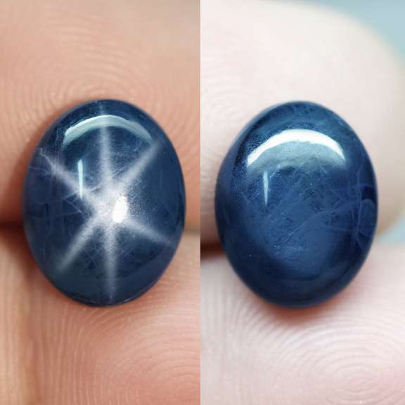 Excellent 8.63ct royal blue Star Sapphire