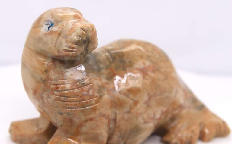 Hand Carved Jasper Stone Seal