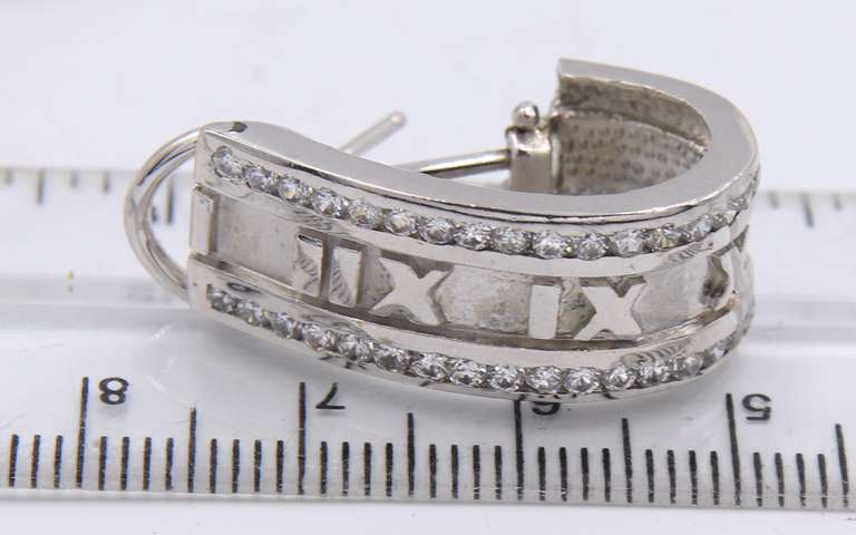 Group Lot of 2 Vintage Sterling Silver Earrings