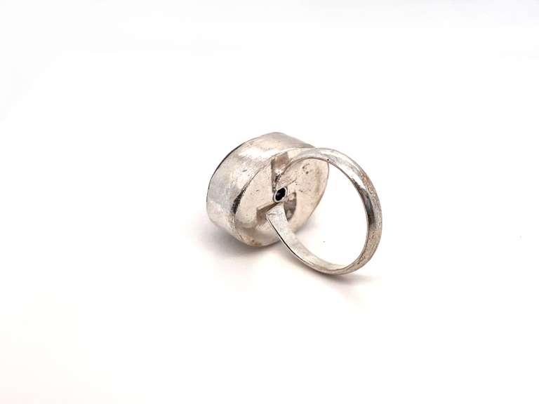 🕷Hello, Gourd-geous!🕷 Oval Black Onyx Tibetan Silver Ring
