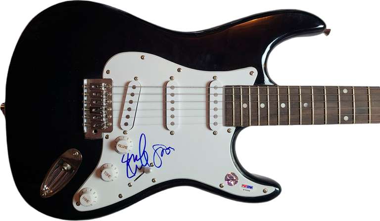 Pearl Jam Mike McCready Stone Gossard Signed Guitar UACC AFTAL RACC TS PSA