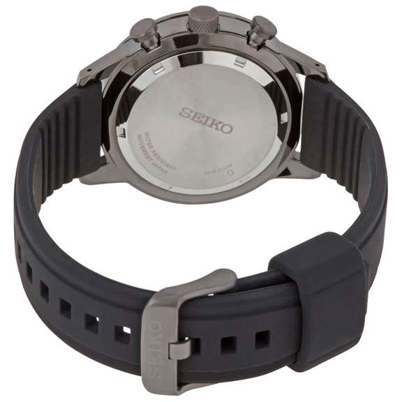 Seiko Black Dial Chronograph, New In Box.