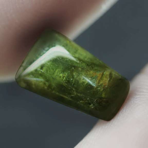 Unique 3.70ct untreated Nigerian Tourmaline cabochon