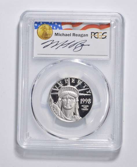 PR70UCAM 1998-W $50 Statue Of Liberty 1/2 Oz .999 Platinum - PCGS