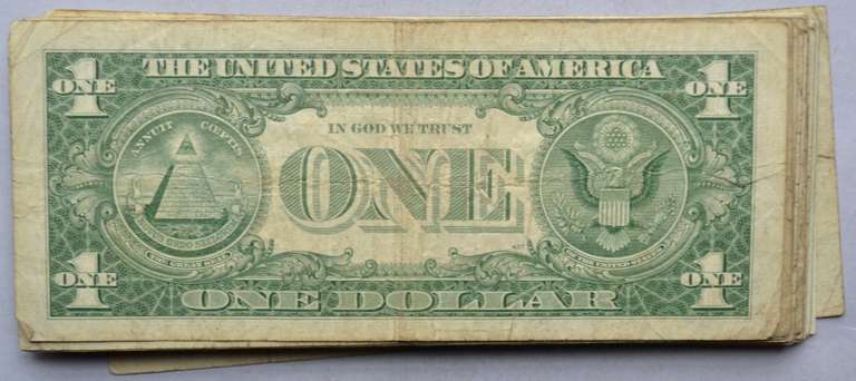 40 $1 Silver Certificates.