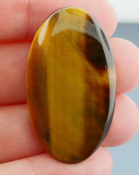 Unique! 47.02ct Golden Tiger Eye cabochon