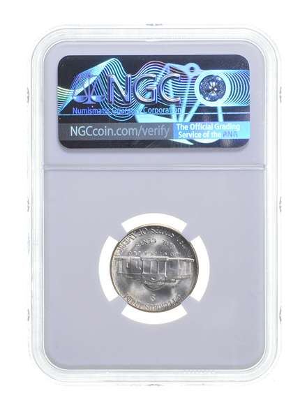 MS67 1945-S Jefferson Nickel - Graded NGC