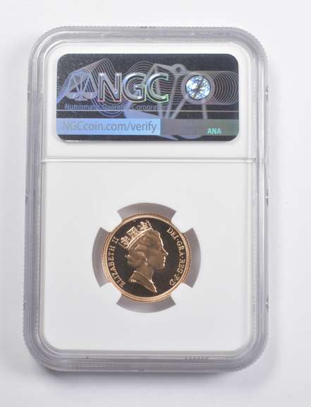 PF70 UCAM 1985 Great Britain 1 Gold Sovereign NGC
