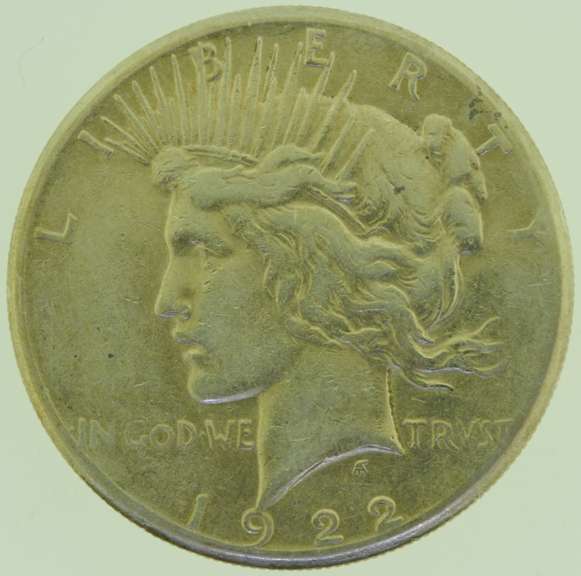 1922-S Peace Silver Dollar $1 US Coin