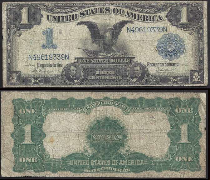 $1 1899 SC "Black Eagle" Circulated