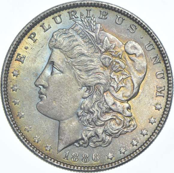 1886 Morgan Silver Dollar - Toned