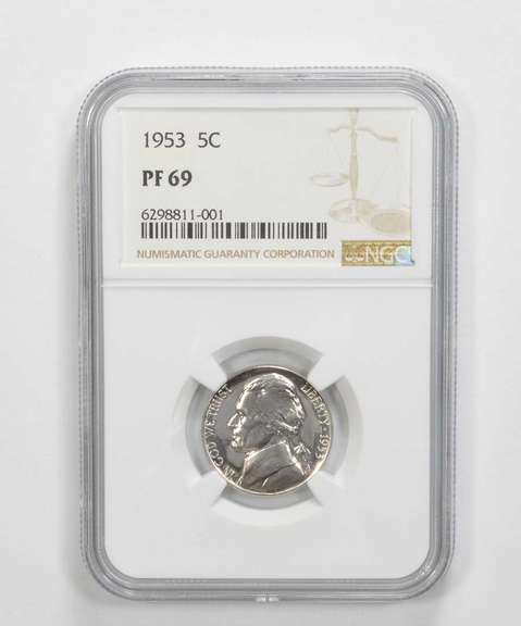 PF69 1953 Jefferson Nickel - Graded NGC