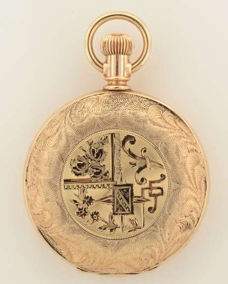 1891 Waltham 7j Gold Plated Hunting Pocket Watch