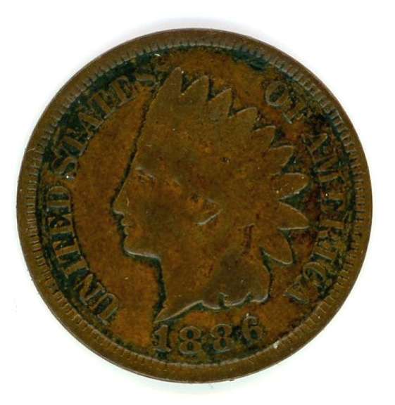 1886 Type 2 Indian Head Cent
