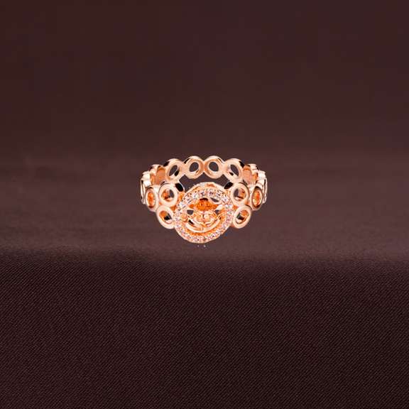 Cosmo Style Ring in Pink Rose gold