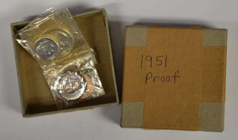 1951 Proof Set In Original Cardboard Box