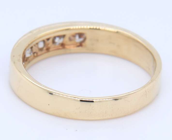 Favourite Yellow Gold Channel Set Diamond Band