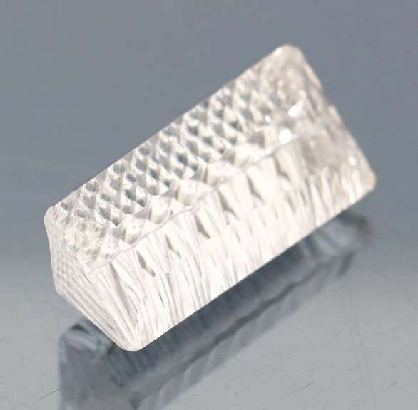 Breath taking 13.80ct custom cut diamond white Topaz