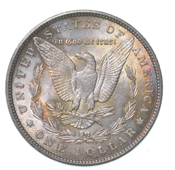 1885 Morgan Silver Dollar Toned Great Color!