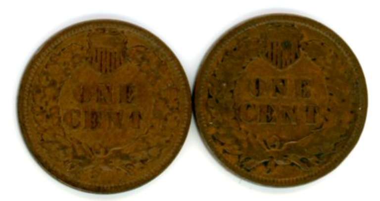 1897 and 1909 Indian Head Cents
