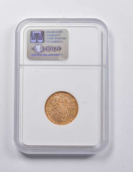MS61 1912 $5 Indian Head Gold Half Eagle NGC