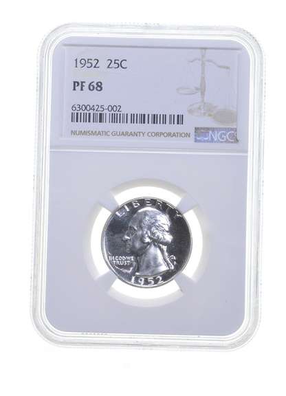 PF68 1952 Washington Quarter - Graded NGC