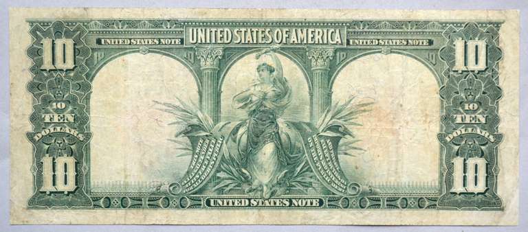 1901 Series $ 10 Bison US Note